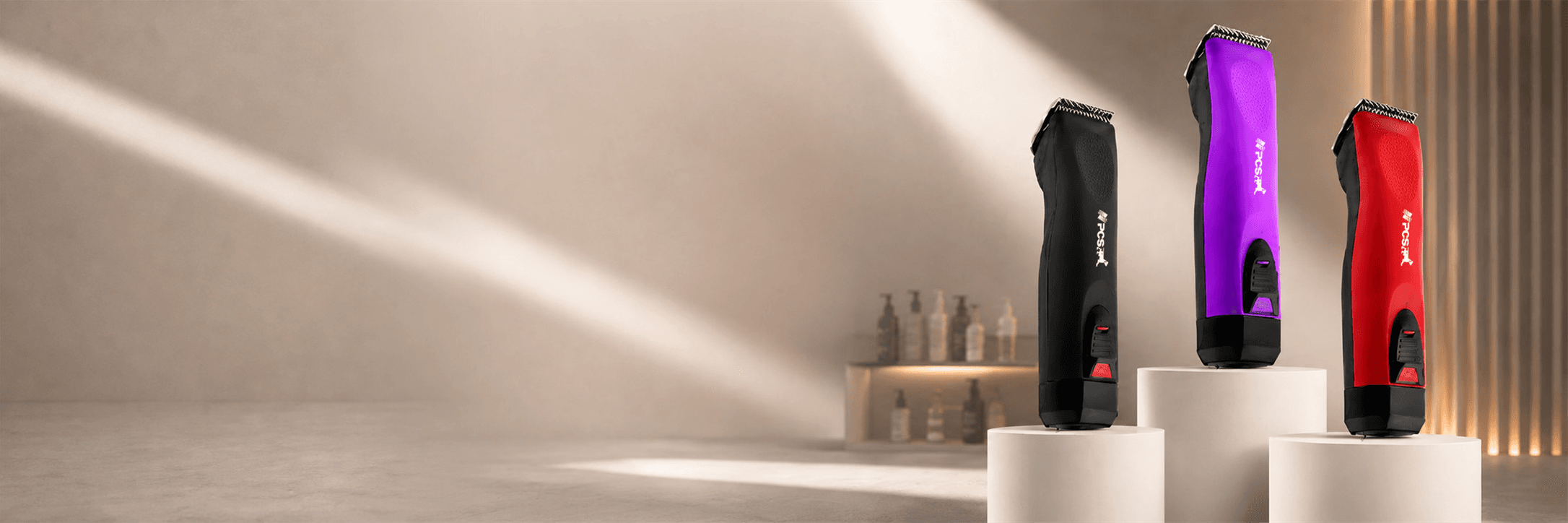 PCS professional clippers in multiple colors
